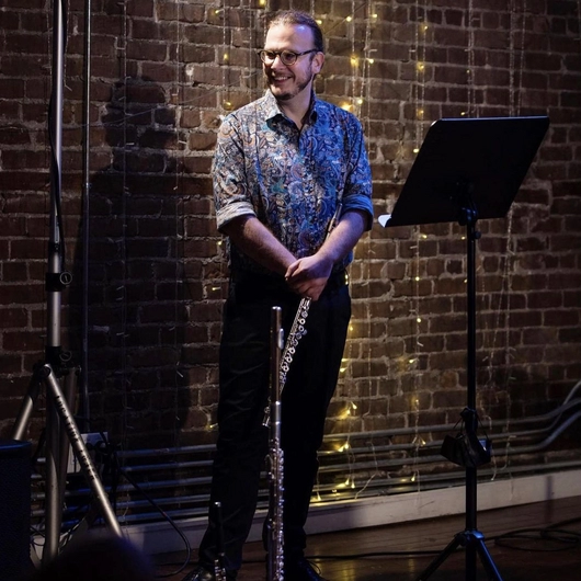 Photo of Jeffrey Stonehouse on stage